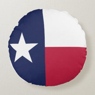 Coussins Ronds Drapeau de l'État du Texas