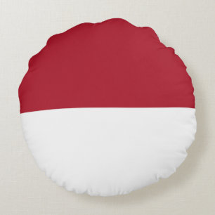 Coussins Ronds Drapeau de Monaco