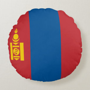Coussins Ronds Drapeau de Mongolie