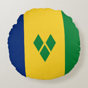 Coussins Ronds Drapeau de Saint-Vincent