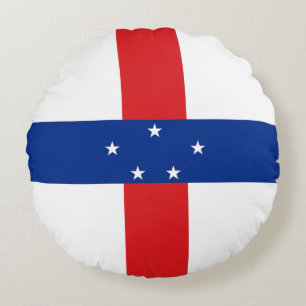 Coussins Ronds Drapeau des Antilles Pays-Bas