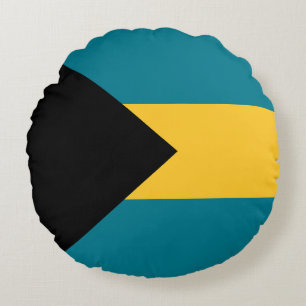 Coussins Ronds Drapeau des Bahamas
