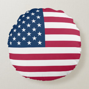 Coussins Ronds Drapeau des États-Unis d'Amérique patriotique