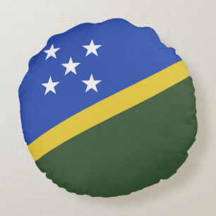 Coussins Ronds Drapeau des Îles Salomon