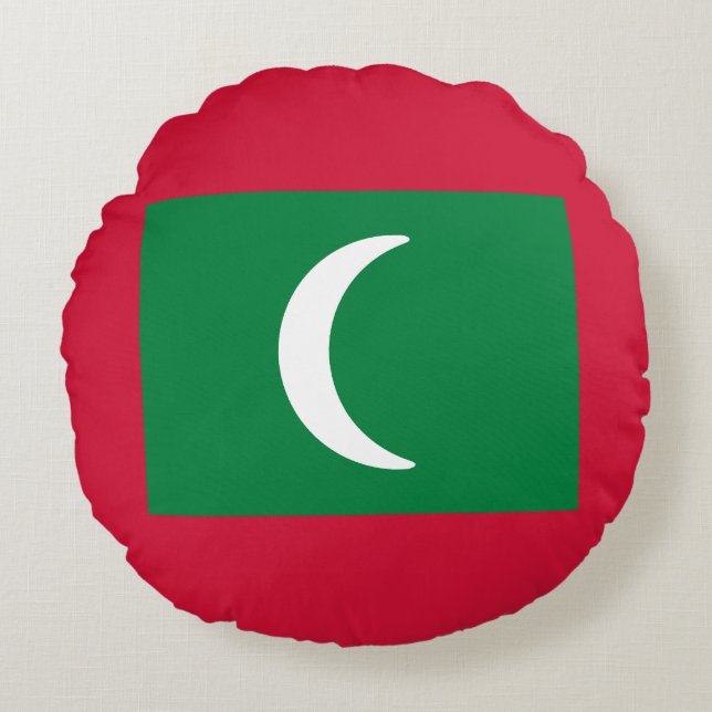 Coussins Ronds Drapeau des Maldives (Devant)