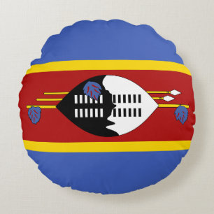 Coussins Ronds Drapeau d'Eswatini