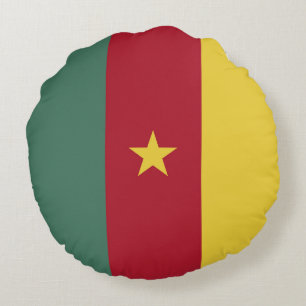 Coussins Ronds drapeau du Cameroun
