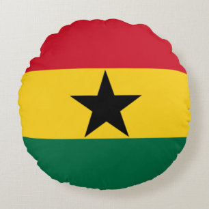 Coussins Ronds Drapeau du Ghana