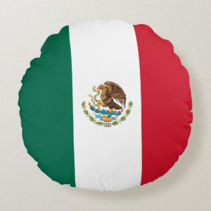 Coussins Ronds Drapeau du Mexique
