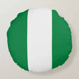 Coussins Ronds Drapeau du Nigeria