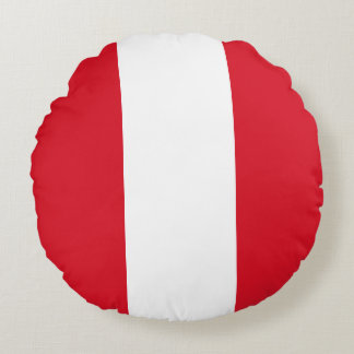 Coussins Ronds Drapeau du Pérou