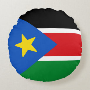 Coussins Ronds Drapeau du Soudan du Sud