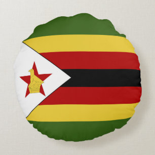 Coussins Ronds drapeau du Zimbabwe