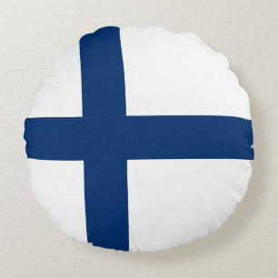 Coussins Ronds Drapeau Finlande