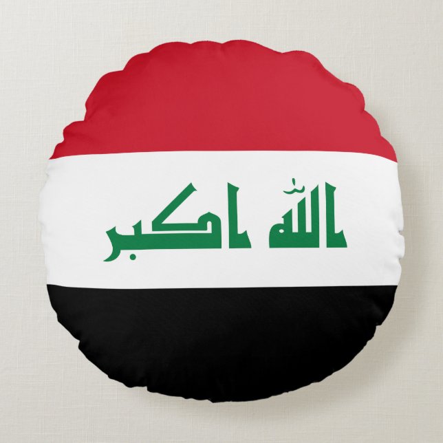 Coussins Ronds Drapeau Iraq (Devant)