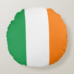 Coussins Ronds Drapeau Irlande Tricolore