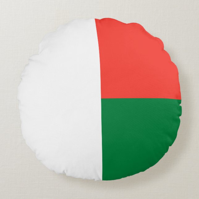 Coussins Ronds Drapeau Madagascar (Devant)