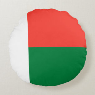 Coussins Ronds Drapeau Madagascar