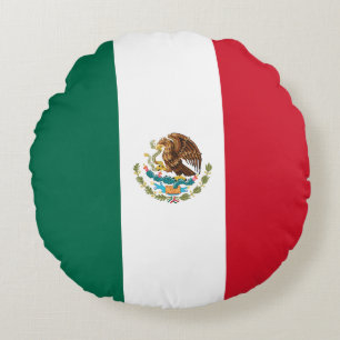 Coussins Ronds Drapeau mexicain