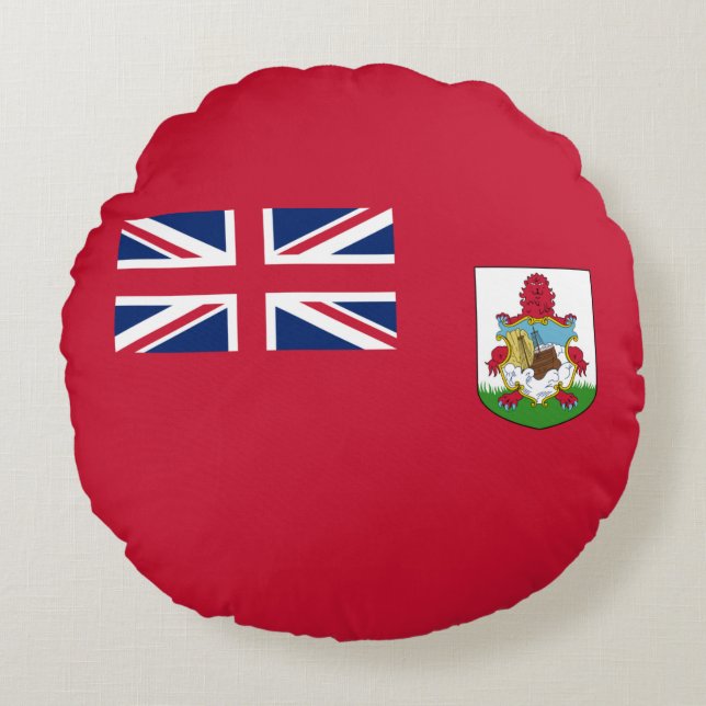 Coussins Ronds Drapeau patriotique des Bermudes (Devant)