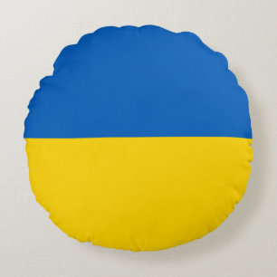 Coussins Ronds Drapeau patriotique ukrainien