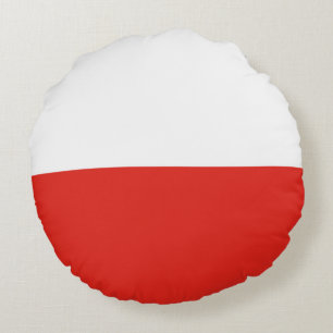 Coussins Ronds Drapeau polonais