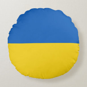 Coussins Ronds Drapeau Ukraine