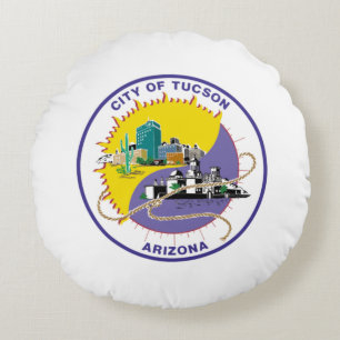 Coussins Ronds Drapeau urbain de Tucson (Arizona)