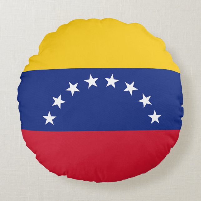 Coussins Ronds Drapeau Venezuela (Devant)