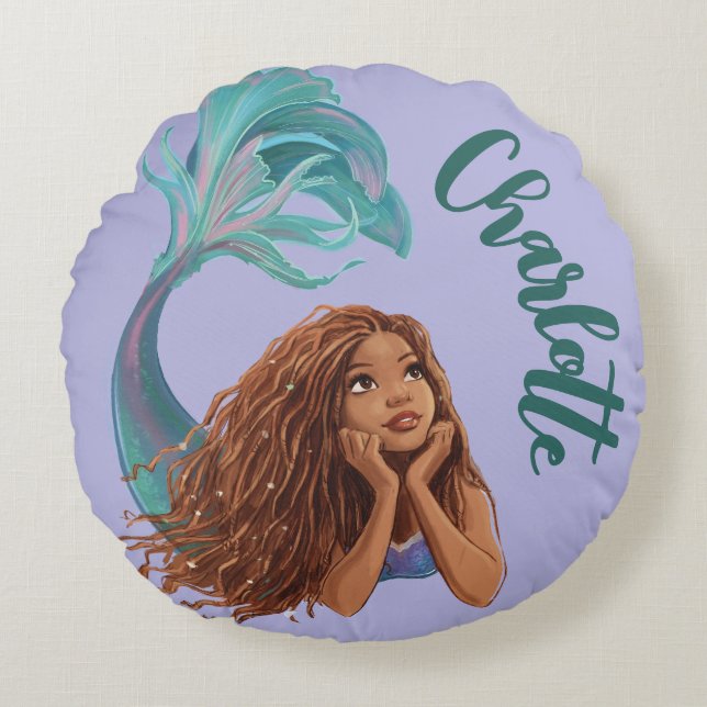 Coussins Ronds Dreamy Mermaid Ariel Art (Devant)