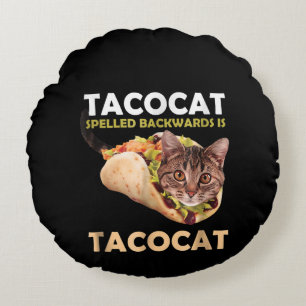 Coussins Ronds Drôle Tacocat Tacocat Taco Cat épinglé en arri