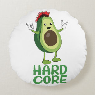 Coussins Ronds Dur coeur Avocado Funny