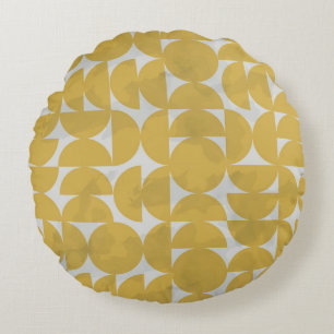 Coussins Ronds Effet de marbre du milieu du siècle : motif vintag