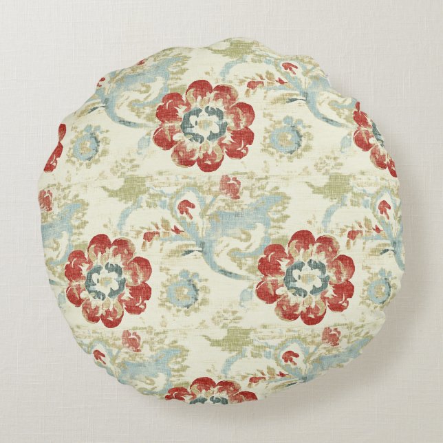 Coussins Ronds Élégance florale vintage (Dos)