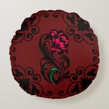 Élégant Crimson Paisley Custom Soft