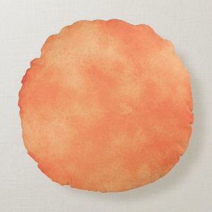 Coussins Ronds Elégant effet nuage Storm motif orange