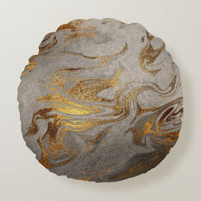 Coussins Ronds Elégant Gold Silver Marlook (Devant)