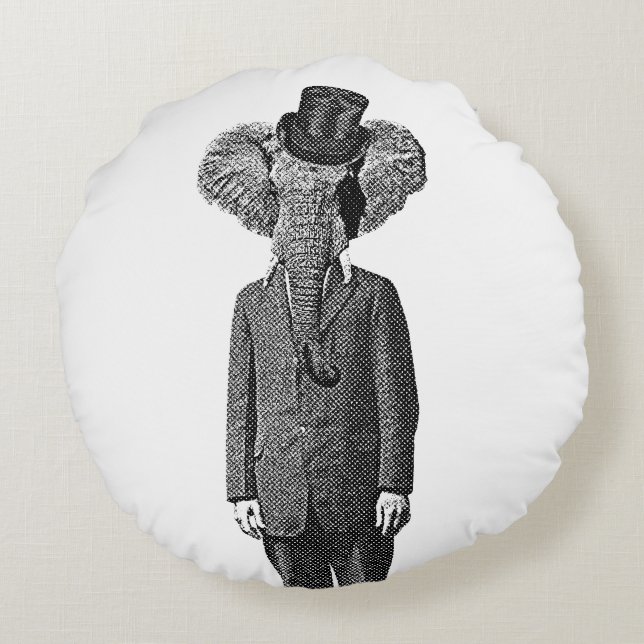 Coussins Ronds Élephant (Dos)