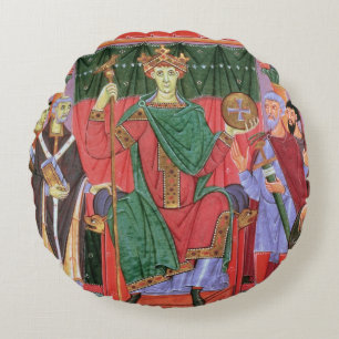 Coussins Ronds Empereur romain saint Otto de Mme Cim.4453 f.42r