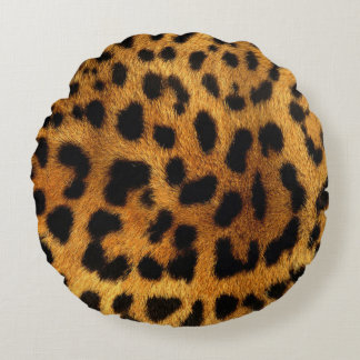 Coussins Ronds empreinte de léopard sauvage du Cheetah