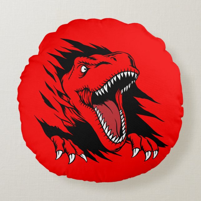 Coussins Ronds Enfants dinosaures (Devant)