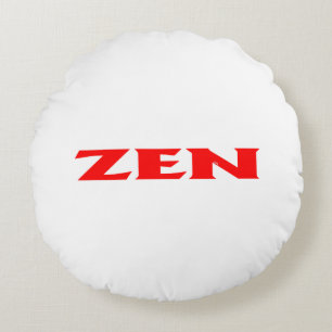 Coussins Ronds Epilateur de Jeu de poly blanc rouge zen