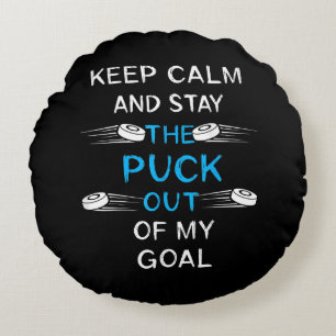 Coussins Ronds Équipe d'hiver de hockey sur glace Jouer à la glac