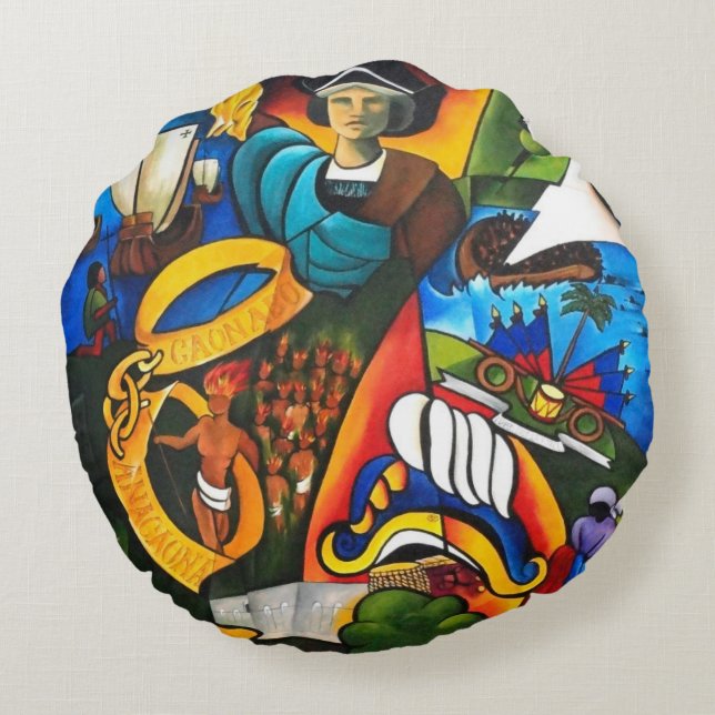 Coussins Ronds Espoir au lever de soleil 2007 (Dos)