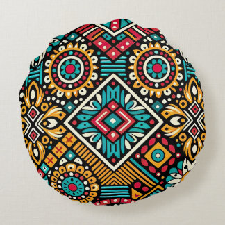 Coussins Ronds Essence Africana Vibrance