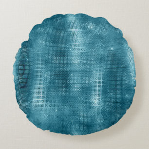 Coussins Ronds Étincelle Turquoise