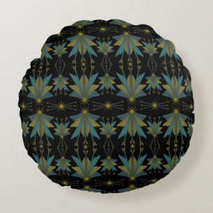 Coussins Ronds Étoiles de fée Oreiller rond noir