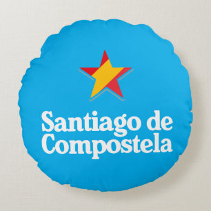 Coussins Ronds Étoiles d'Espagne – Santiago de Compostela