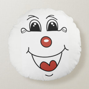 COUSSINS RONDS FACE DE CLOWN