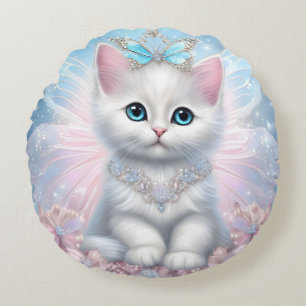 Coussins Ronds Fairy Princess Kitten